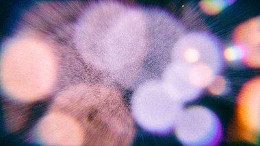 Vintage Bokeh lensleri analog efektli film tahılları