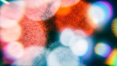 Vintage Bokeh lensleri analog efektli film tahılları