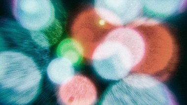 Vintage Bokeh lensleri analog efektli film tahılları