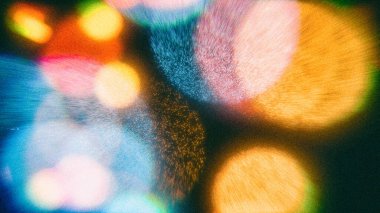 Vintage Bokeh lensleri analog efektli film tahılları