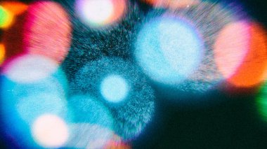 Vintage Bokeh lensleri analog efektli film tahılları