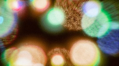 Vintage Bokeh lensleri analog efektli film tahılları