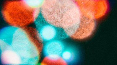 Vintage Bokeh lensleri analog efektli film tahılları