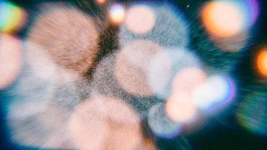 Vintage Bokeh lensleri analog efektli film tahılları