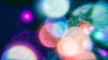 Vintage Bokeh lensleri analog efektli film tahılları