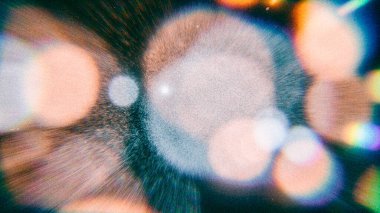 Vintage Bokeh lensleri analog efektli film tahılları