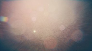 Kristal Optik Fişek Film Toz Örtüsü Efekti Soyut Bokeh ve Işık Sızdıran Fotoğraf Retro Kameralı Odaklanmış Görüntü Yansıması Parlak Günışığı. Fotoğraf İşleme İçin Ekran Üstü Kipi Kullan.