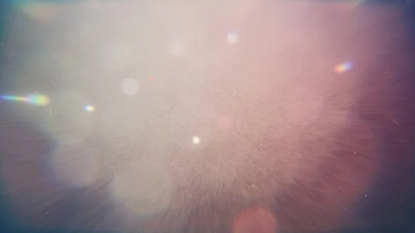 Película Destellos Ópticos Cristal Efecto Superposición Polvo Vintage Abstracto Bokeh — Foto de Stock