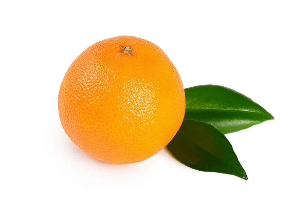 Die frische Mandarine isoliert auf weißem Hintergrund — Stockfoto