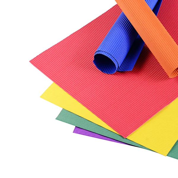 Ensemble d'un papier crêpe de couleur gros plan — Photo