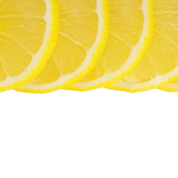 Beyaz bir arka plan üzerinde izole taze limon — Stok fotoğraf