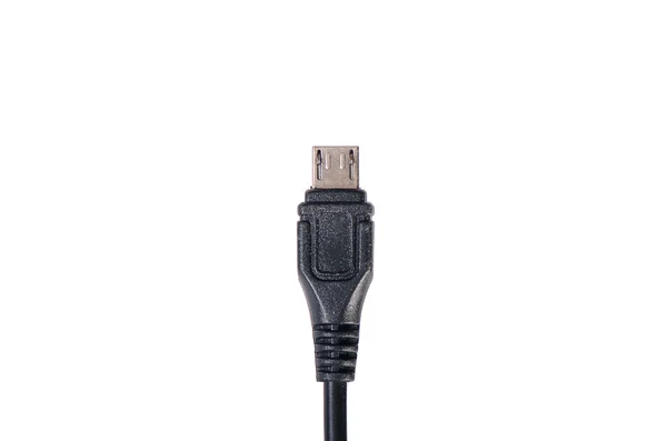 USB cable plug isolated on white — Stock Photo, Image