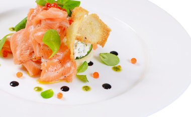 Krem peynir portre ile Somon