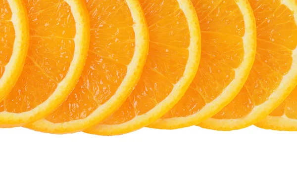 Beyaz bir arka plan üzerinde izole taze turuncu — Stok fotoğraf