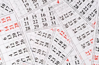 Takvim sayfasındaki tarihlerin kapatılması