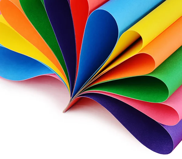 Set van een kleur papier close-up — Stockfoto