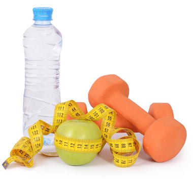 İzole dumbbells ile ölçüm bandı