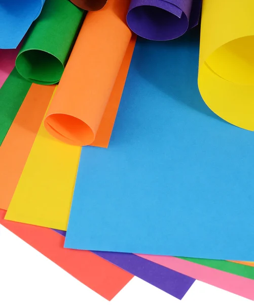 Set of a color paper close up — Stock Photo, Image