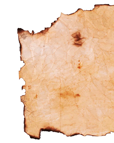 Old paper with the burned edges — Stock Photo, Image