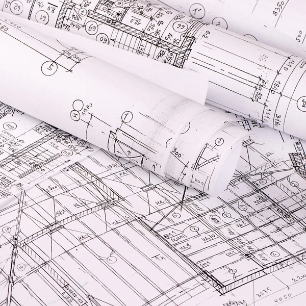 Arka plan bir ev projeler — Stok fotoğraf