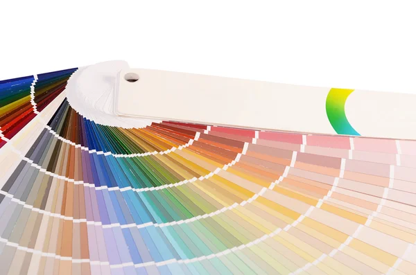 La tavolozza dei colori isolata sul bianco — Foto Stock