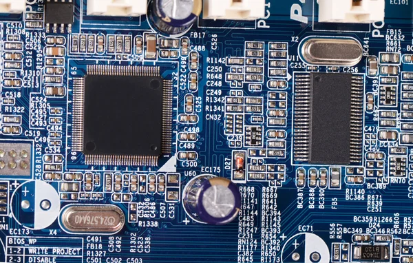 The details motherboard as a background — Stock Photo, Image