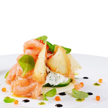 Krem peynir ile Somon