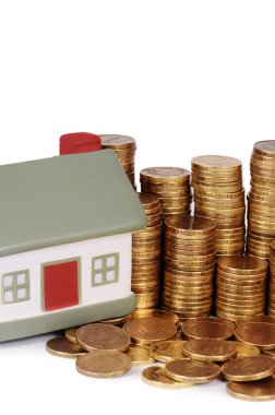 Altın para yığını makro