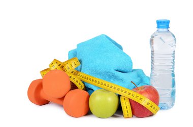 İzole dumbbells ile ölçüm bandı
