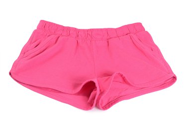 Eşofman pembe renk üzerine beyaz izole