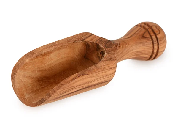 Cuchara de madera para especias aisladas — Foto de Stock