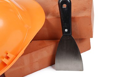 Bina Tuğla bir kask ile