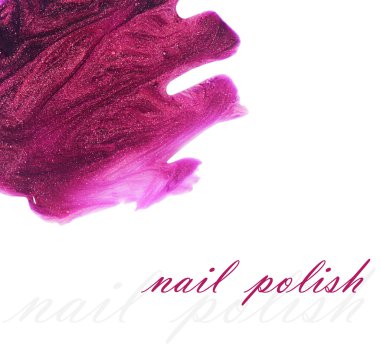 Tırnak cilası beyaza dökülmüş. 