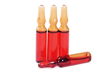 Beyaz bir arka plan üzerinde izole tıp ampül