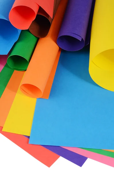 Set of a color paper close up — Stock Photo, Image