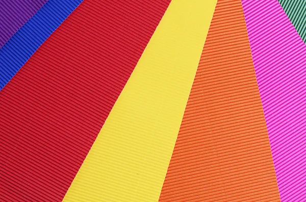 Conjunto de um papel de crepe a cores de perto — Fotografia de Stock