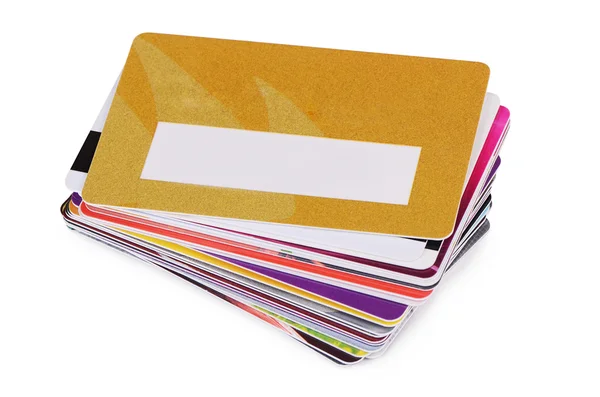 Plastic card isolated on white background — Stock Photo, Image