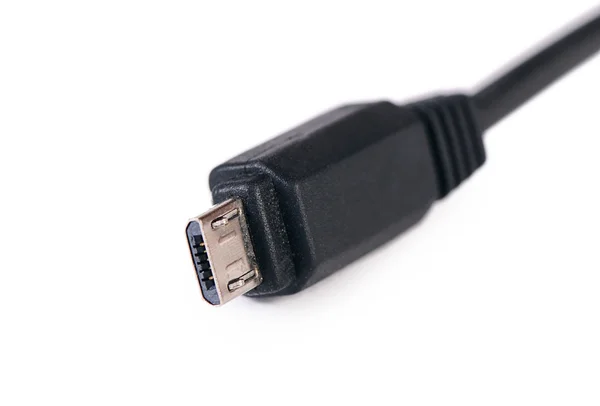 USB cable plug isolated on white — Stock Photo, Image