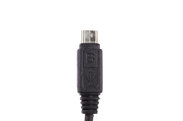 USB cable plug isolated on white — Stock Photo, Image