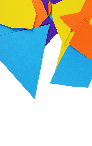 Set van een kleur papier close-up — Stockfoto