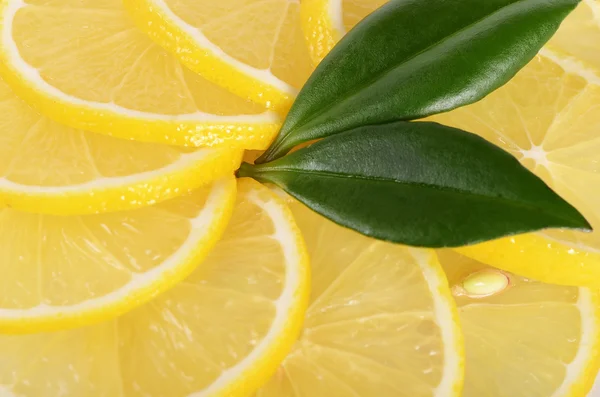 Il limone fresco uno sfondo primo piano — Foto Stock