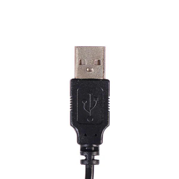 USB cable plug isolated on white — Stock Photo, Image