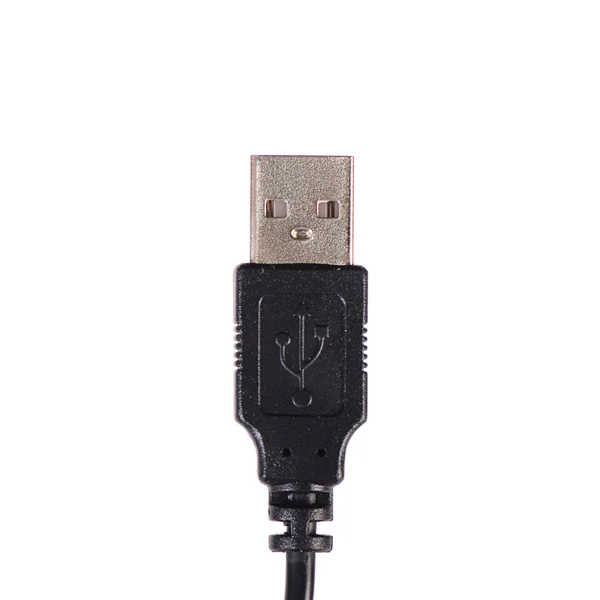 USB cable plug isolated on white Stock Image
