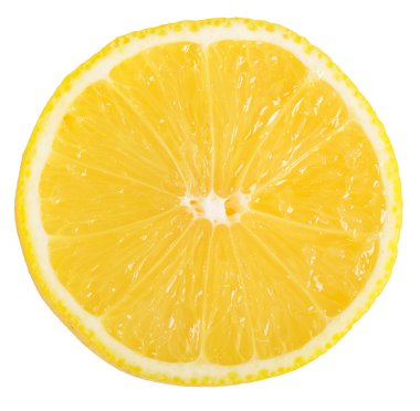 Beyaz bir arka plan üzerinde izole taze limon