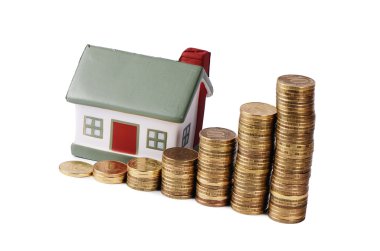 Altın para yığını makro