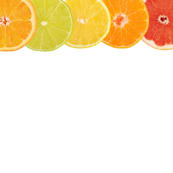 Allsorts från en citrusfrukt närbild — Stockfoto