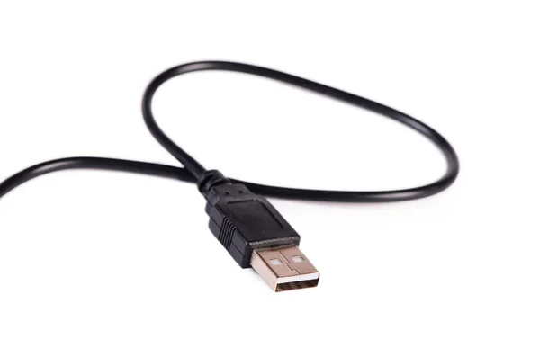 USB kabel připojte izolované na bílém — Stock fotografie