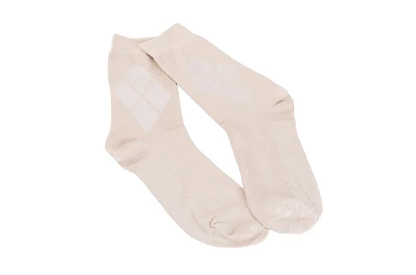 Του ανθρώπου κάλτσες απομονωθεί σε λευκό φόντο — Φωτογραφία Αρχείου