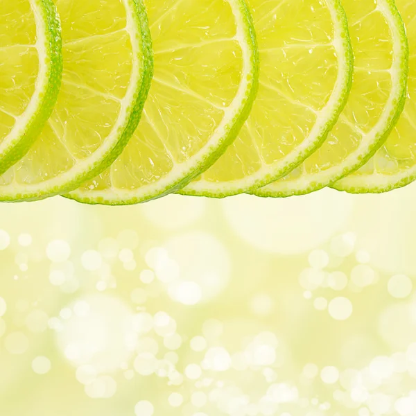 The fresh lime isolated on a white background — Stock Photo, Image