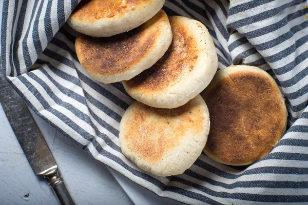 Homemade English muffin breakfast bread — Stock Photo, Image